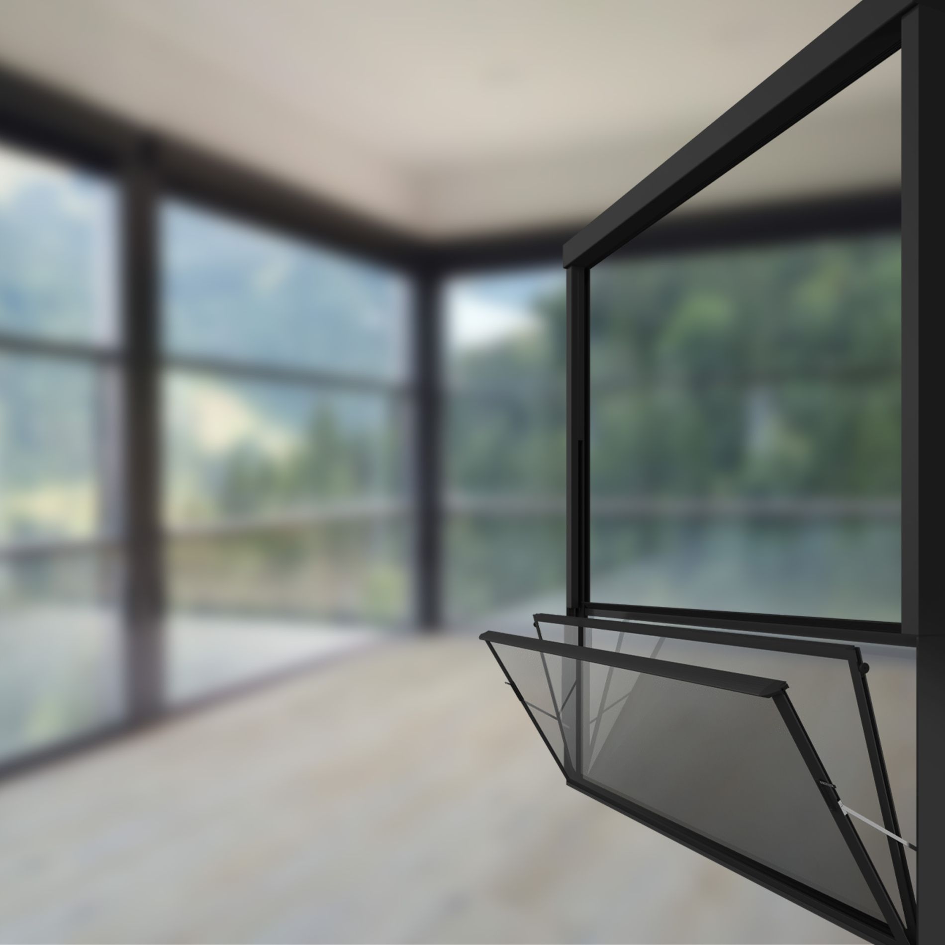 Temizlenebilir Giyotin Cam Sistemi – Tam Balkon
